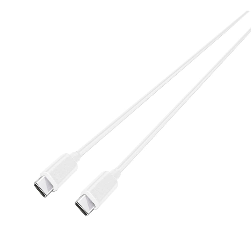 Grundig USB-C til USB-C kabel - Opladning og dataoverførsel - 1m - Hvid