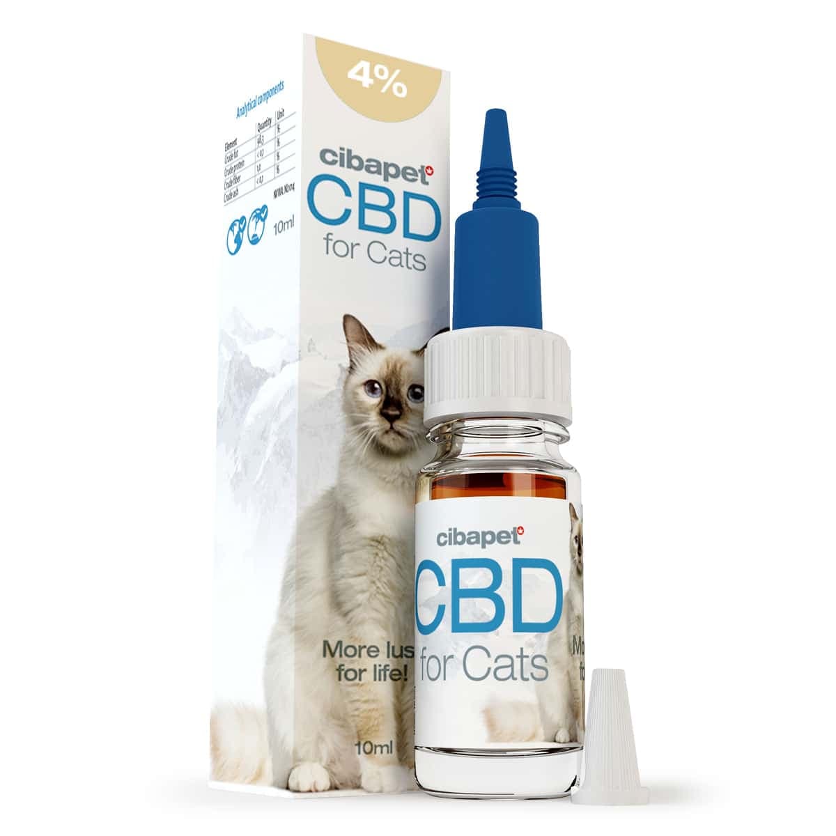 Cibapet CBD olie 4% til katte (10ml) - MHT 02-2022