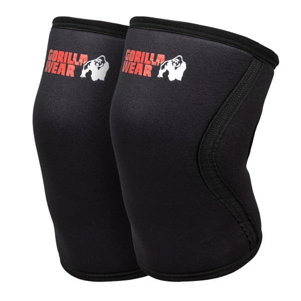 Gorilla Wear 5 mm Knee Sleeves, L, Black