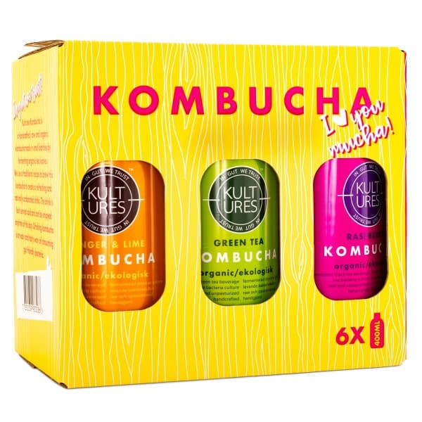 Kultures Kombucha Mixpakke, 6-pak