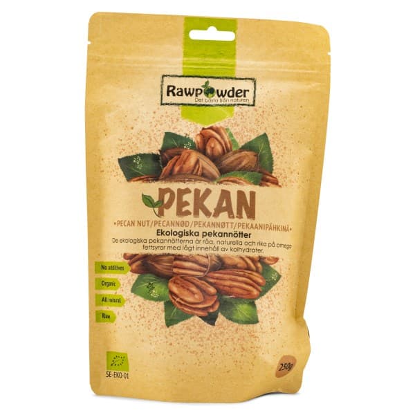 RawPowder Pekannøder ØKO, 250 g