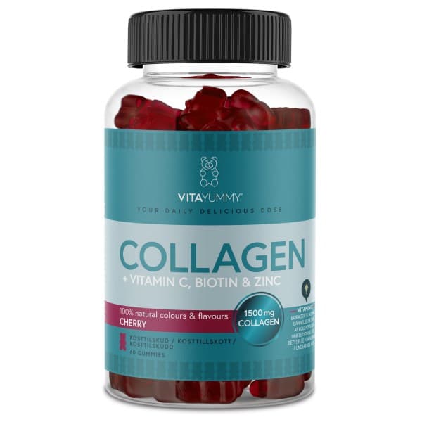 VitaYummy Collagen, Cherry, 60 Gummies