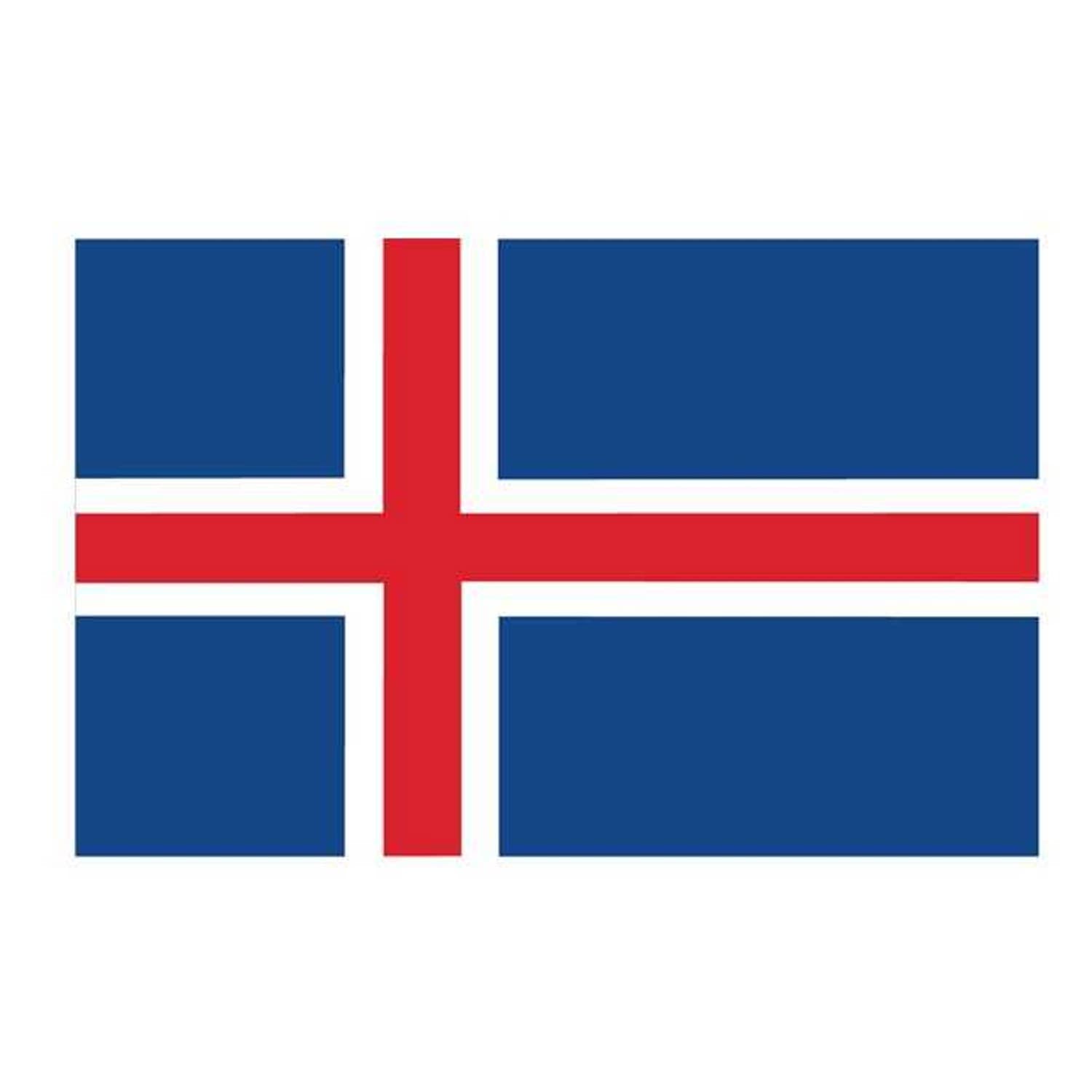 Islandsk løst flag til 40 cm bordflag