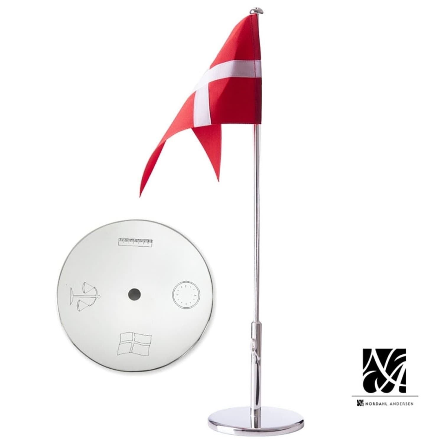 Nordahl Andersen Navngivningsflag 40 cm krom
