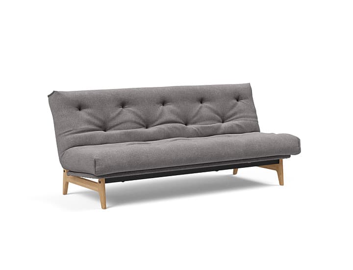 Innovation Living - Innovation Aslak sovesofa m/fast betræk 140x200 cm -  Soft Spring madras-217