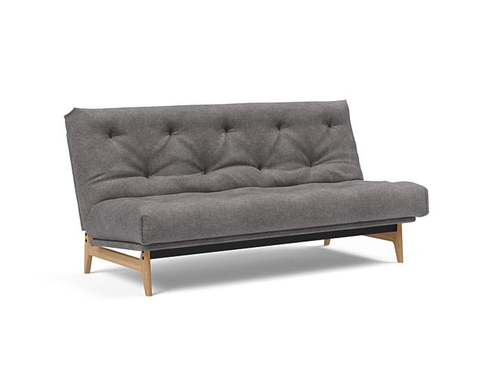 Innovation Living - Innovation Aslak sovesofa m/fast betræk 140x200 cm -  Soft Spring madras-282