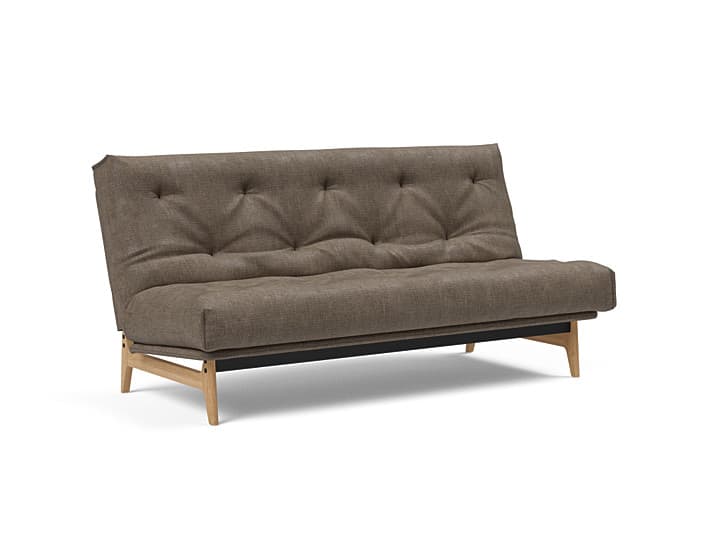Innovation Living - Innovation Aslak sovesofa m/fast betræk 140x200 cm -  Soft Spring madras-411