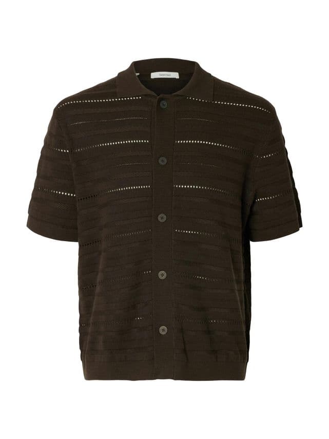 SLHPALLE SS KNIT POLO CARDIGAN
