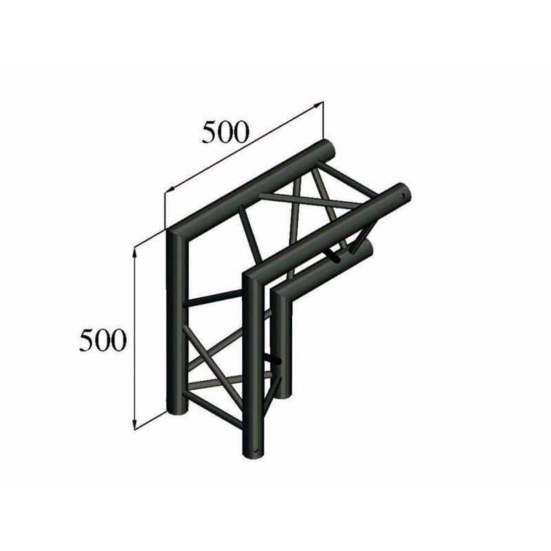 ALUTRUSS TRILOCK S-PAC 25 2-Way-Corner 90°\/ black