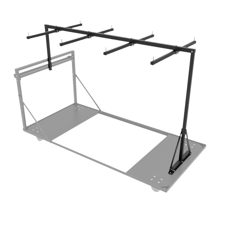 Showgear Guard Rail Holder for Mammoth Transport Trolley For up to 24x Mammoth Dex Guard Rails