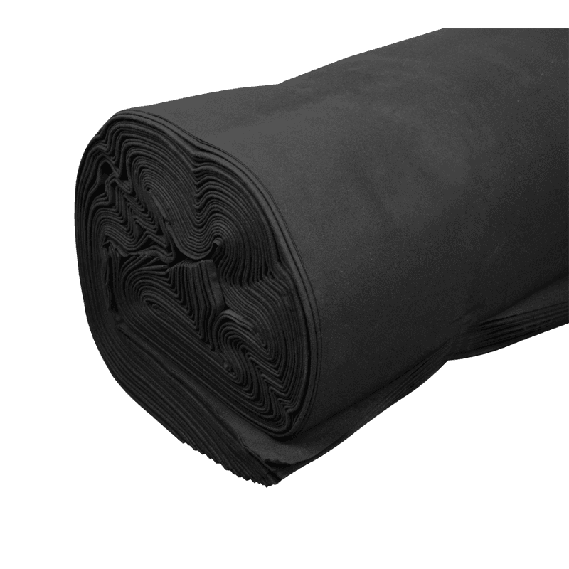 Showgear Dekomolton 160 g/m² Sort - 3 x 60 m (B x L)