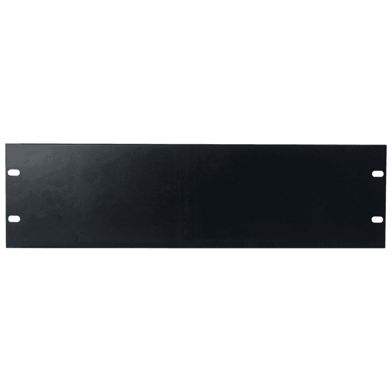 19" blændplade. Stål. 3 unit