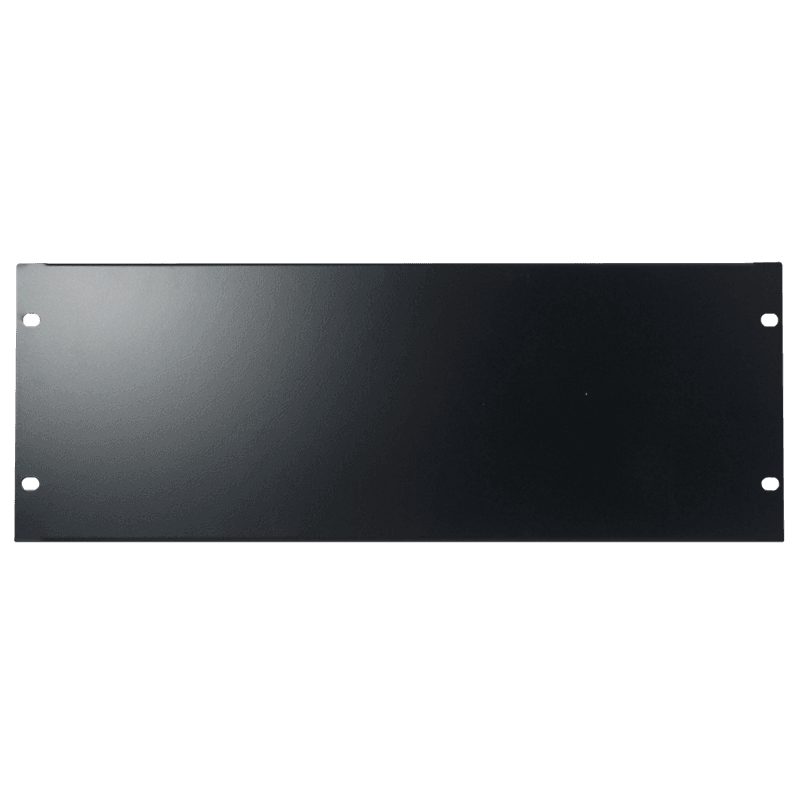 19" blændplade. Stål. 4 unit