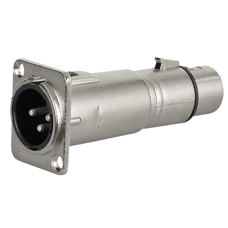 XLR 3P han til XLR 3P hun chassis