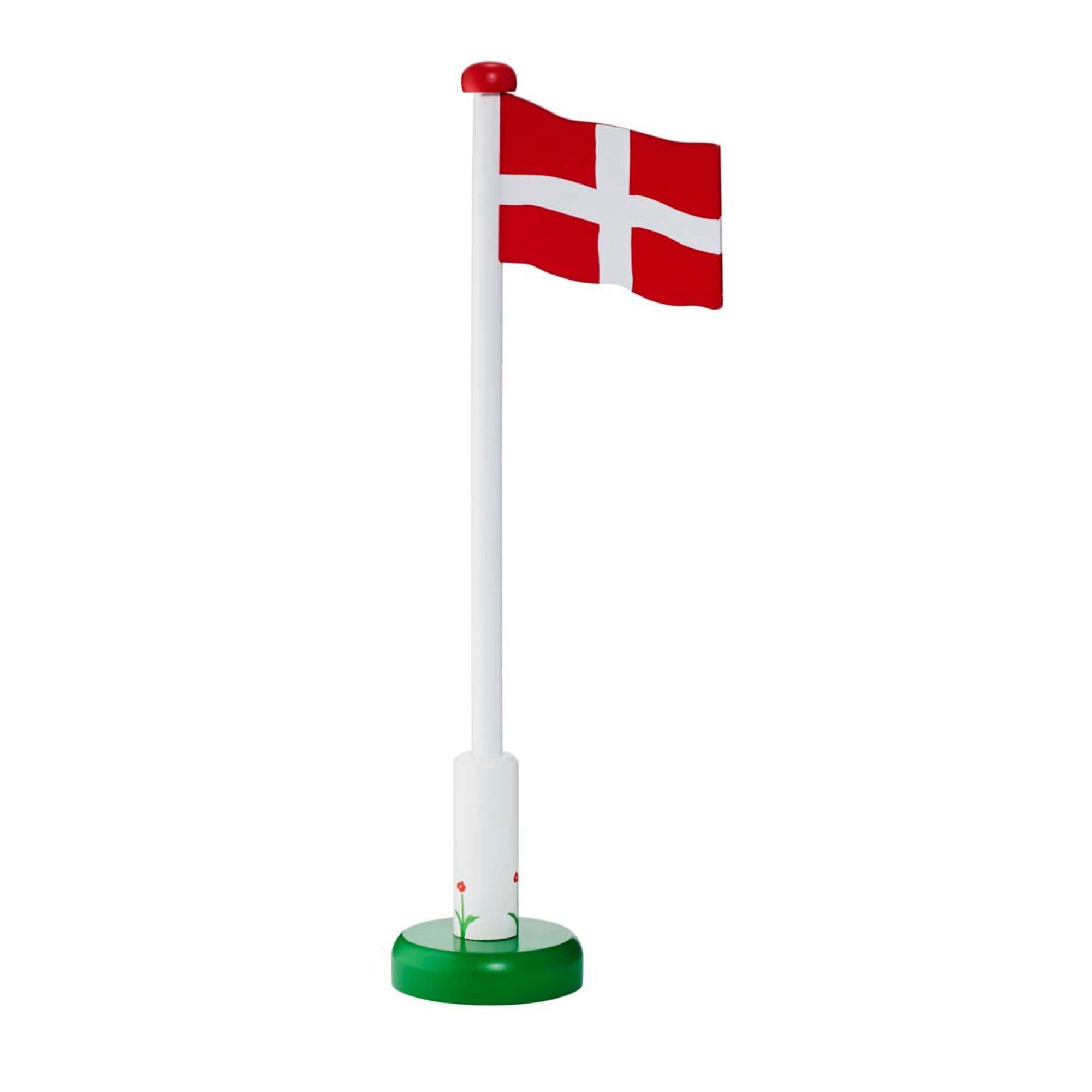 Krea flagstang i træ 35 cm