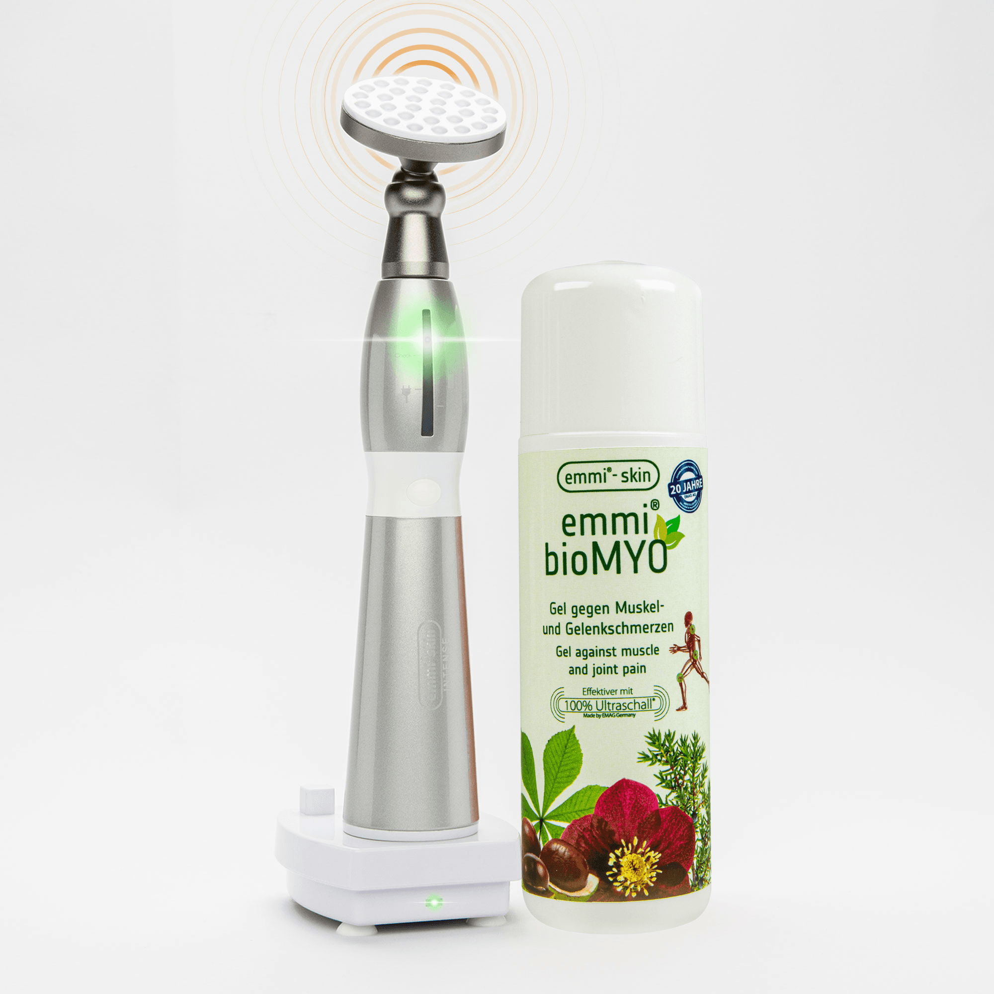 Til hund: emmi®-skin Ultralydsenhed + bioMYO plejegel