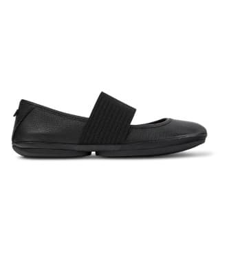 Campertil kvinder. 21595-242 Merceditas Right Nina sort (37), Læder, Fast, 1-3 cm, Casual, Bæredygtig
