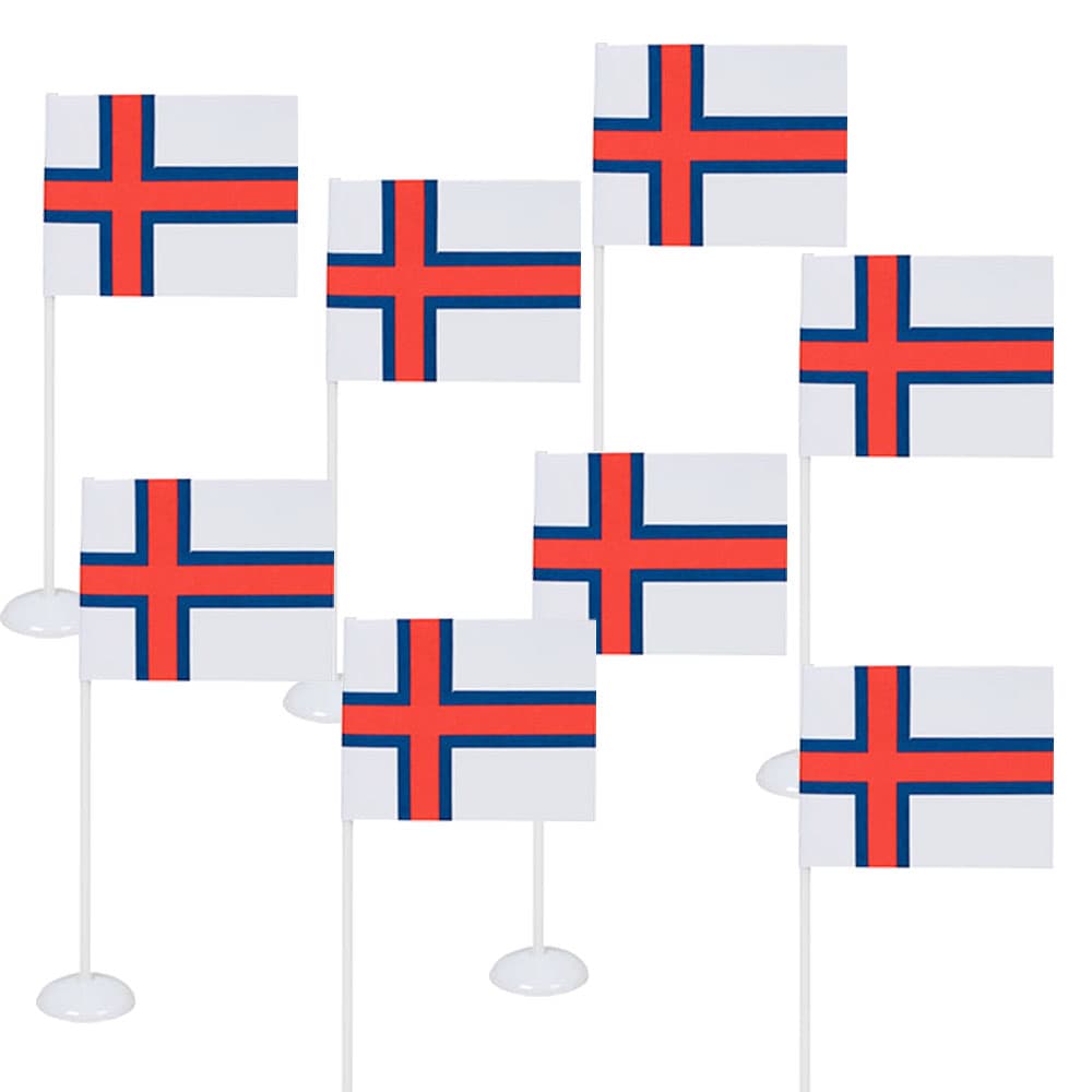 Bordflag 8 stk. - Færøerne