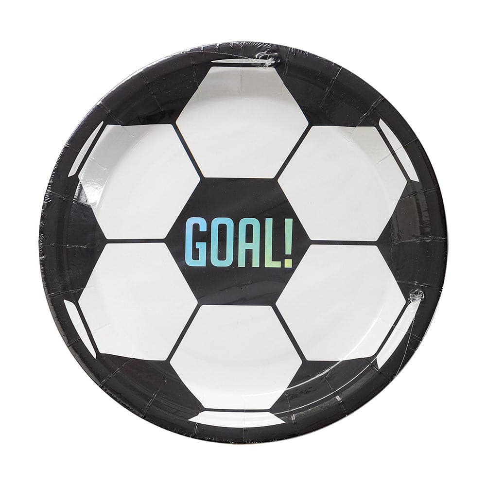 Fodbold paptallerkner 8 stk.