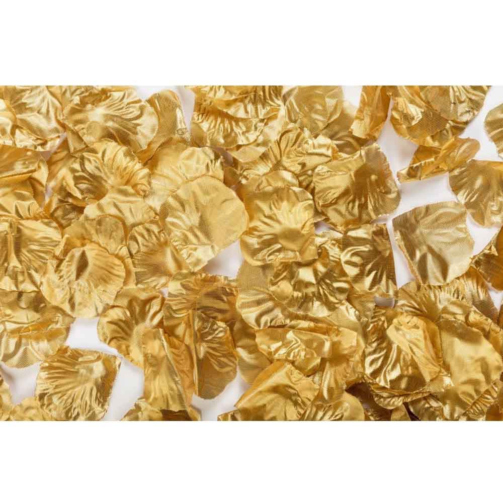 Guld rosenblade 144 stk.