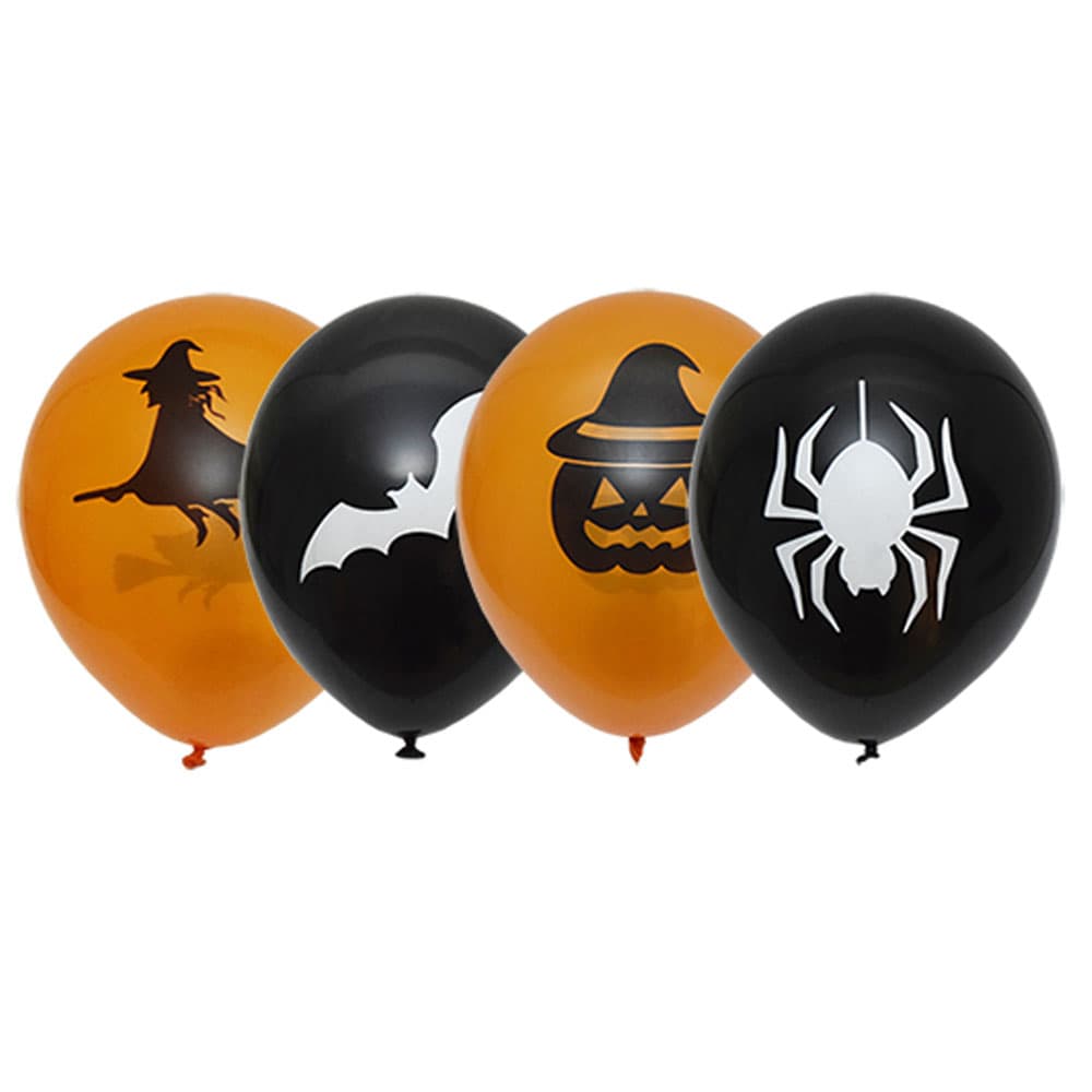 Balloner med halloween motiver - 6 stk.