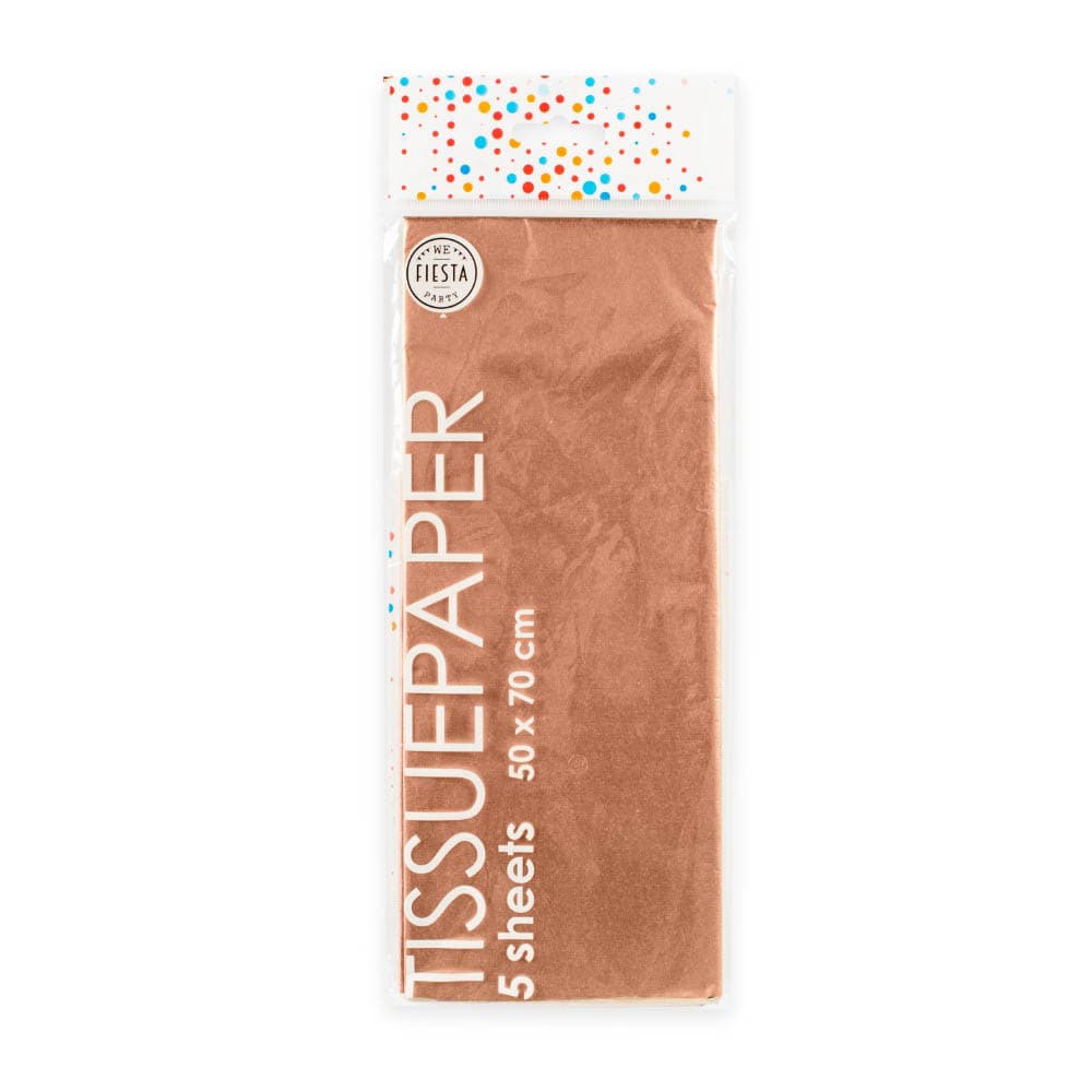 Kobber silkepapir 5 ark
