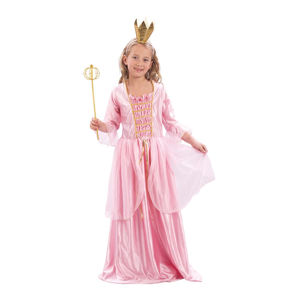 Lyserød Prinsessekjole / Kostume-Str. 110-116 cm.