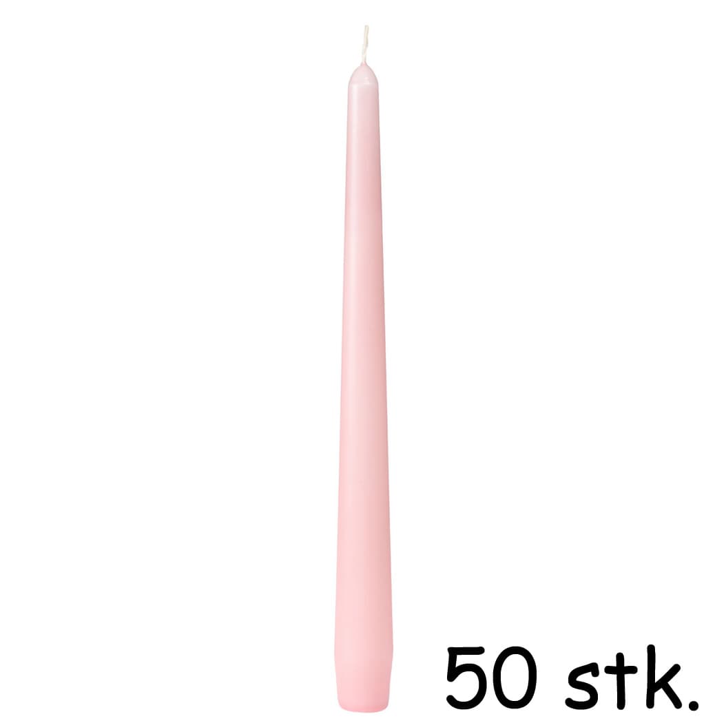 Duni antiklys Lyserød - 50 stk.