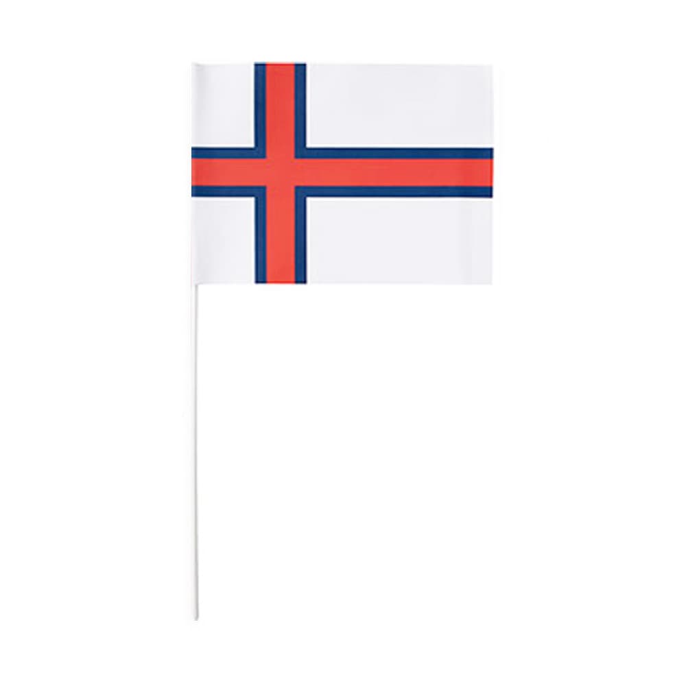 Flag på pind 8 stk. - Færøerne