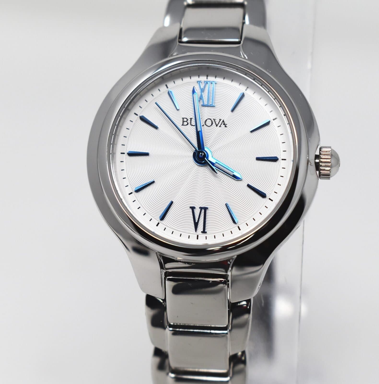 Bulova Quartz Dress Stainless Steel Watch 96L215