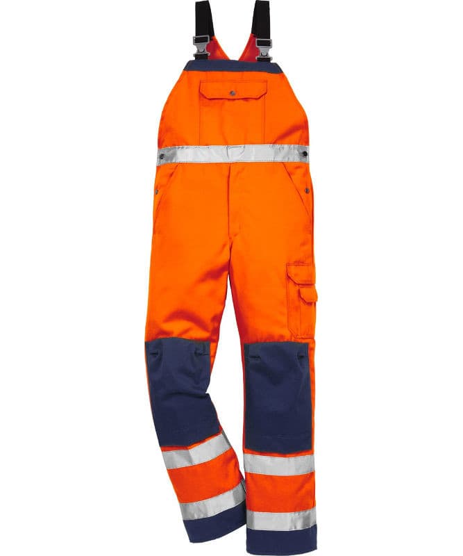 Kansas/Fristads Essential Hi-Vis overalls kl. 2 (Hi Vis Orange/Blå, 62)