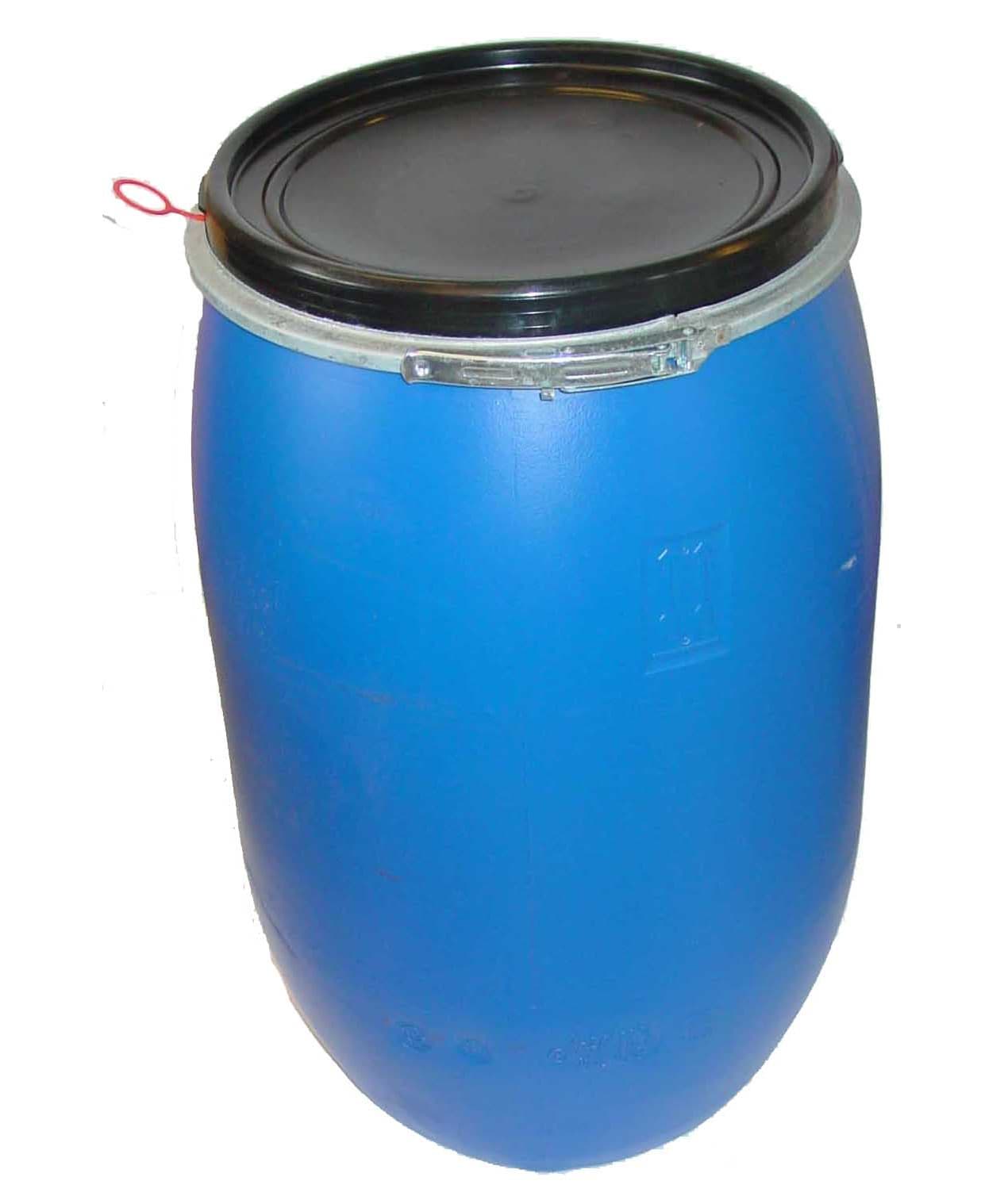 Fodertønde med låg 120 liter