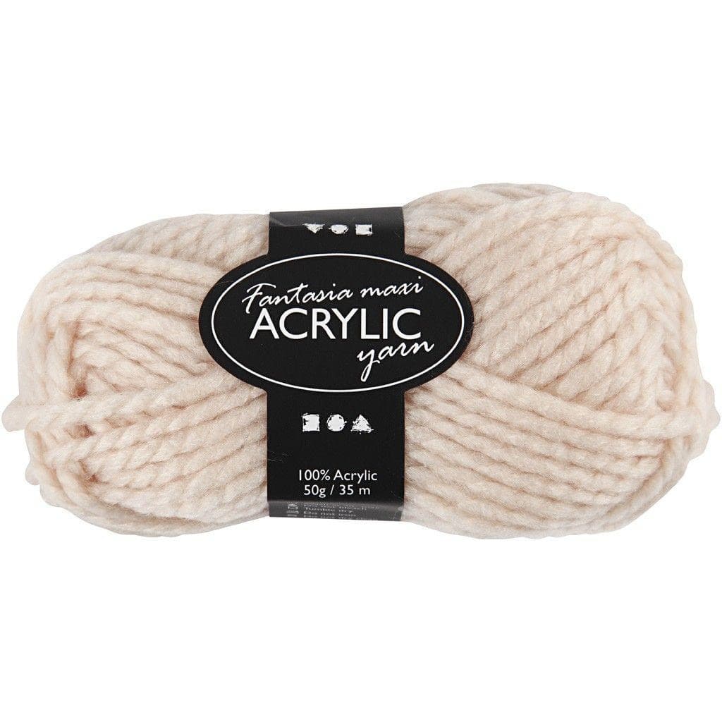 Fantasia Akrylgarn, 45 m, pudder, Maxi, 50 gram