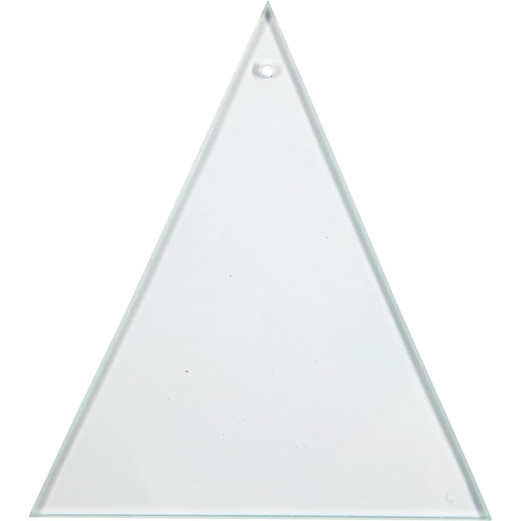 Glasplade,, 8x9 cm, trekant, 10 stk.