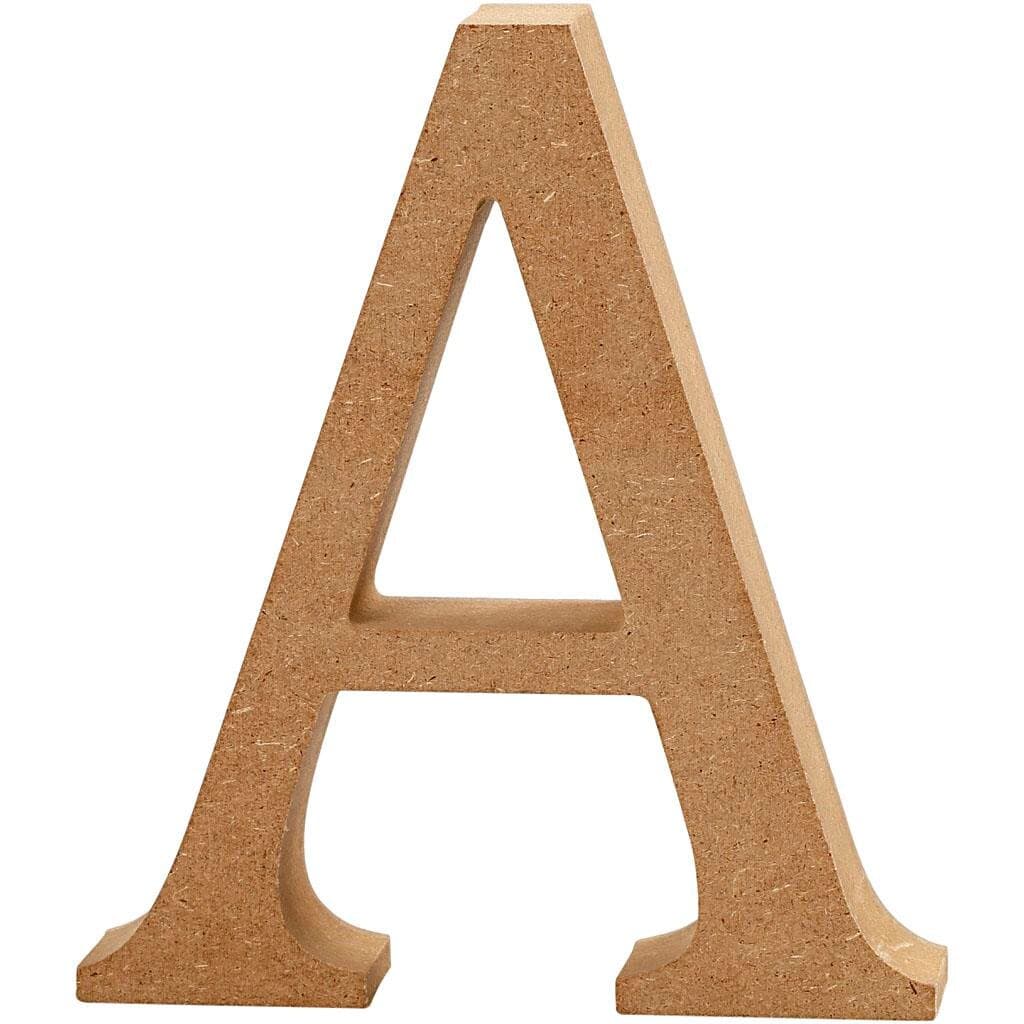 Bogstav, 13 cm, MDF, A, 1 stk.
