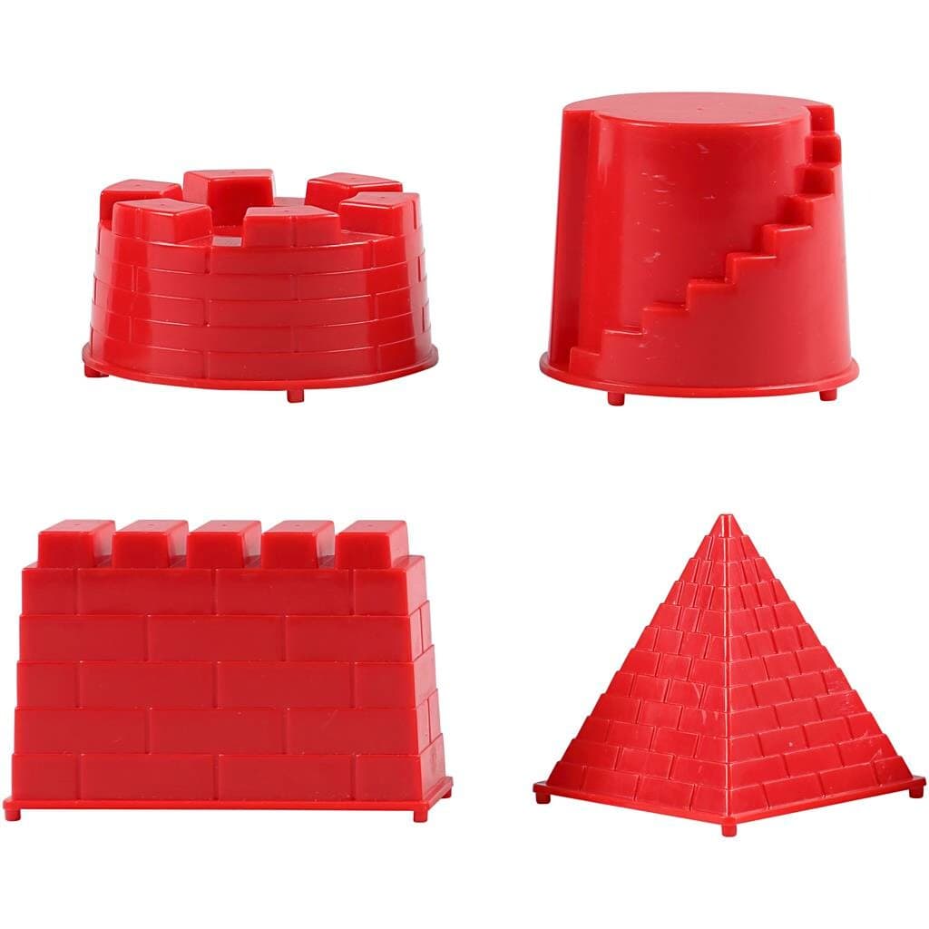 Sandforme, 5,5-8,5 cm, ridderborg, 4 ass