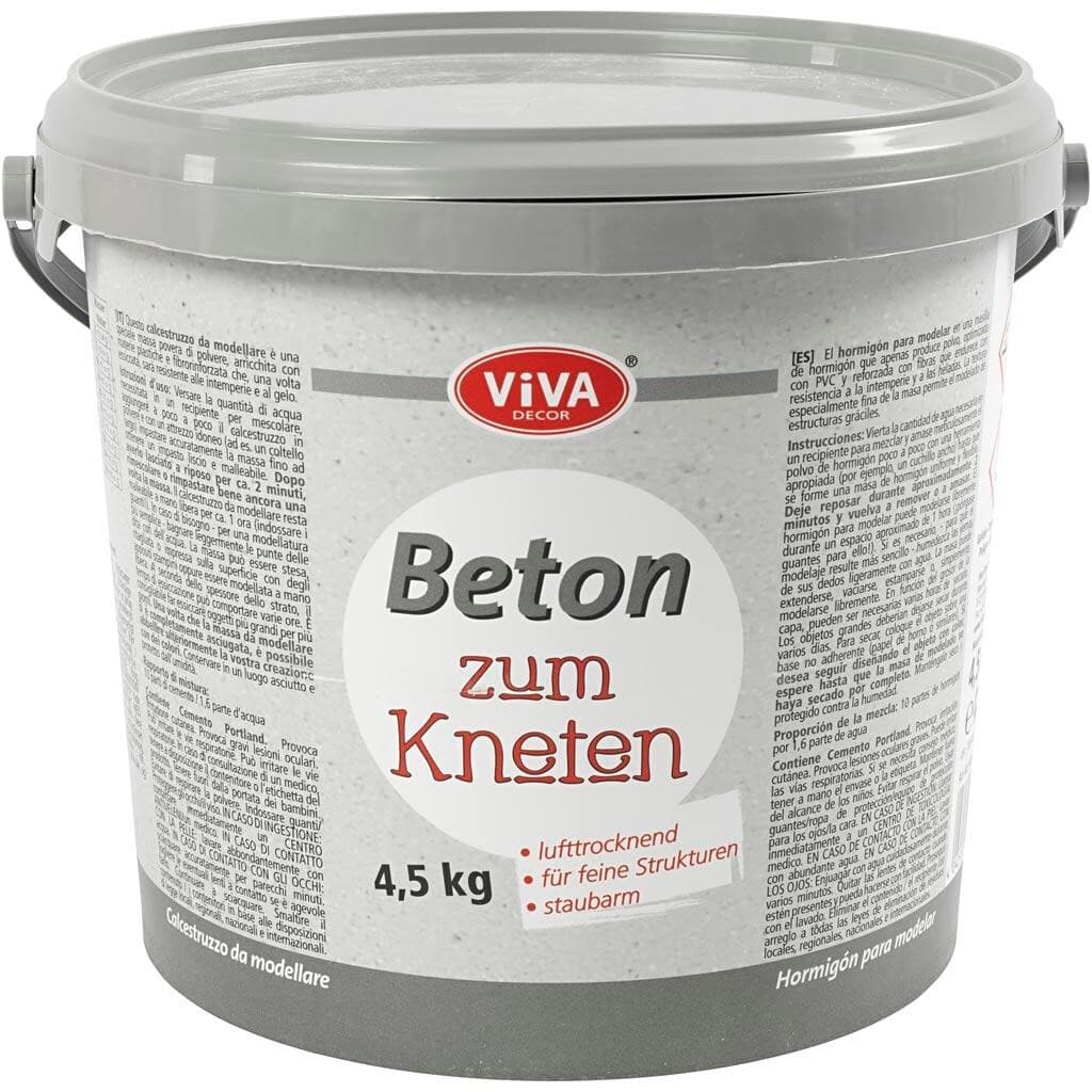 Beton til modellering - Grå, 4500 gram
