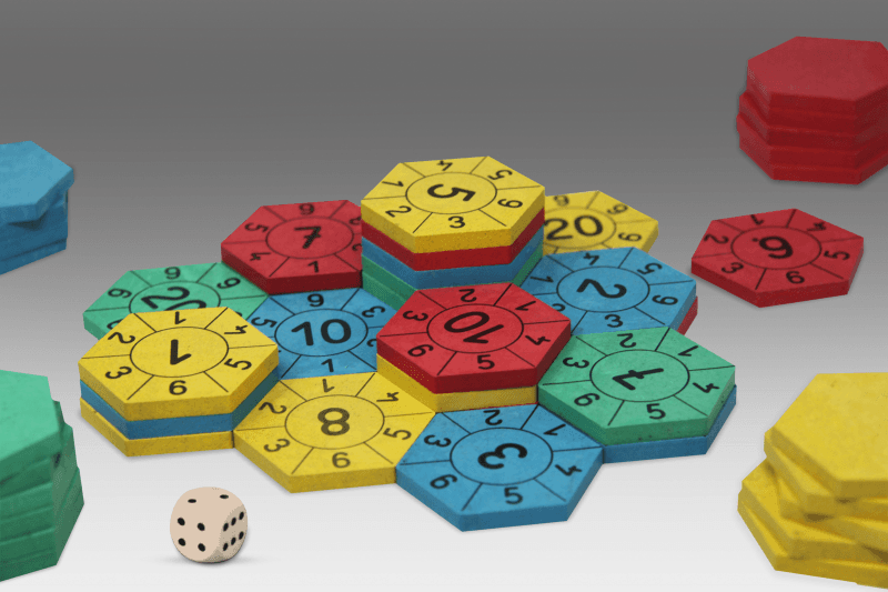 Matematik spil - Hexagon