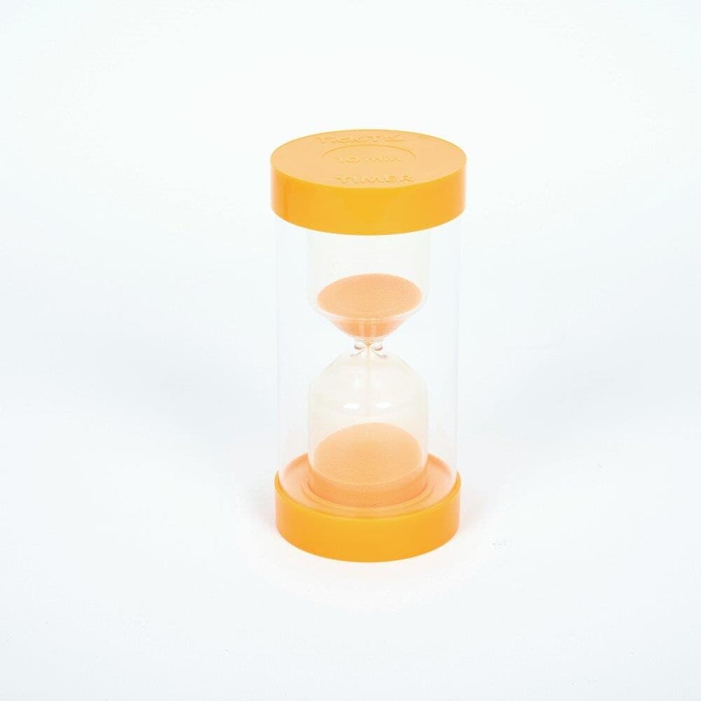 Timeglas med orange sand - 10 minutter