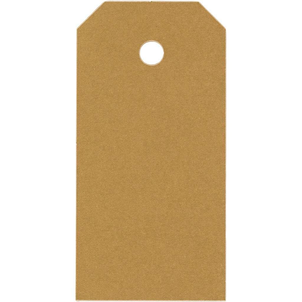 Manilamærker, str. 4x8 cm, 250 g, guld, 1000 stk./