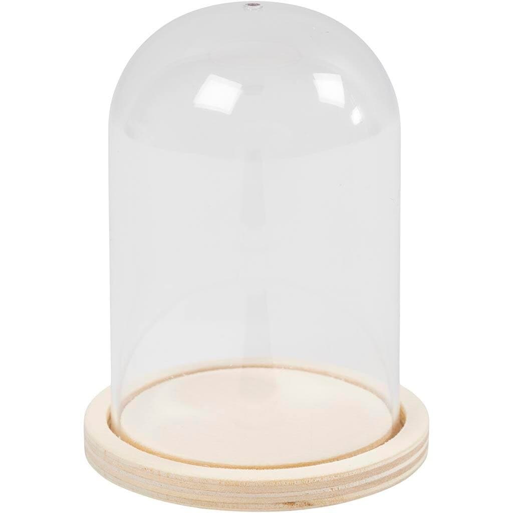 Klokke på træfod, H: 9,5 cm, diam. 6 cm, hulstr. 3