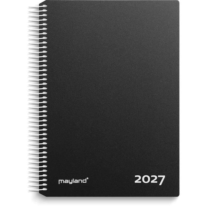 Timekalender sort PP-plast 2027