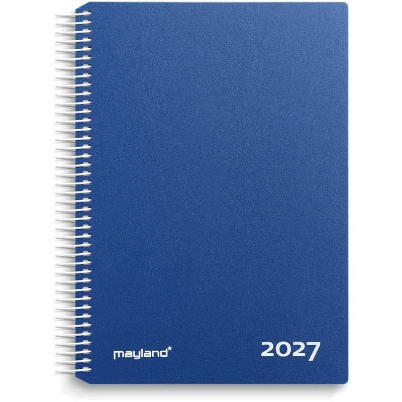 Timekalender blå PP-plast 2027