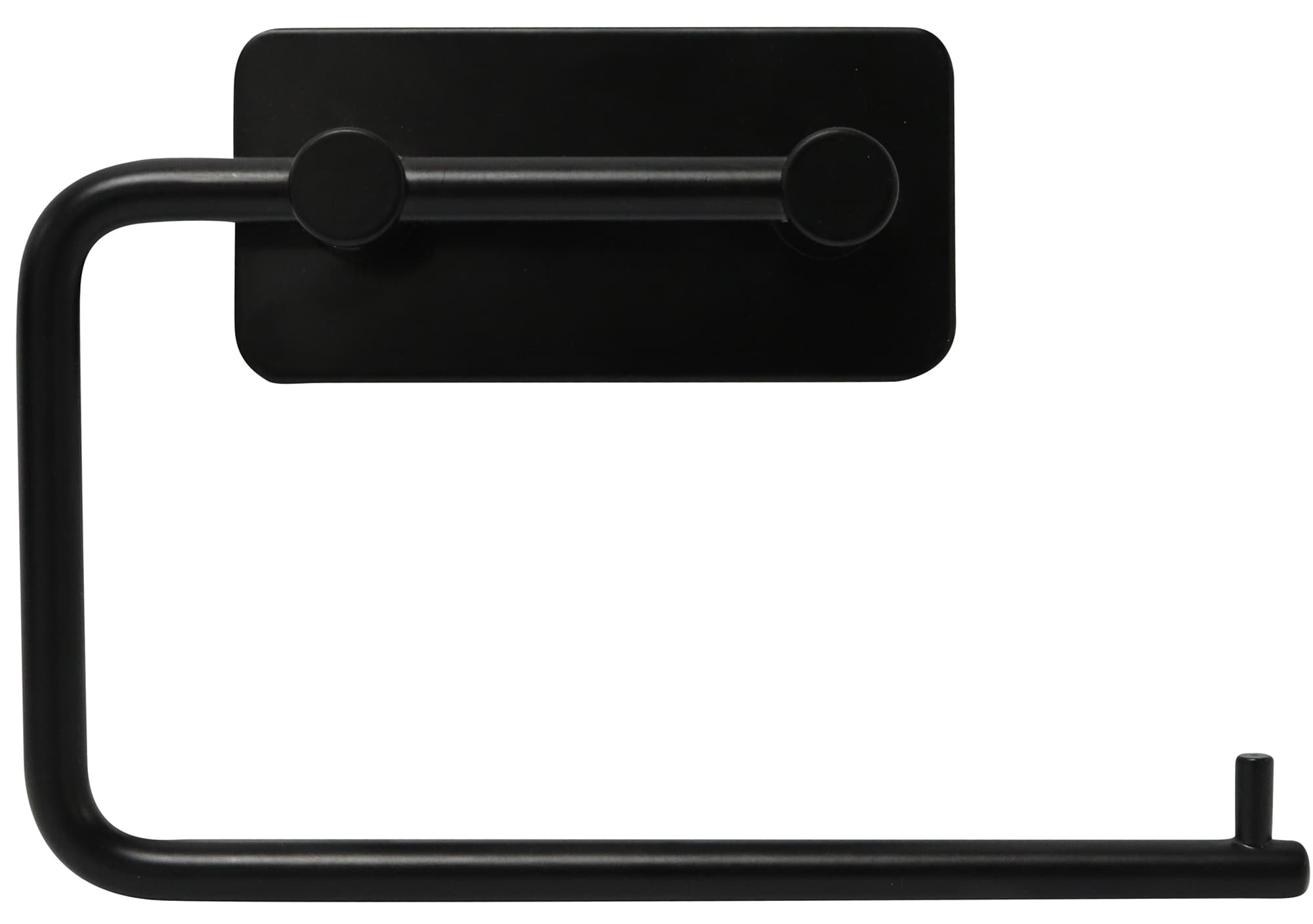 HOME It® selvklæbende toiletpapirholder 15,5 x 10,5 x 3 cm matsort