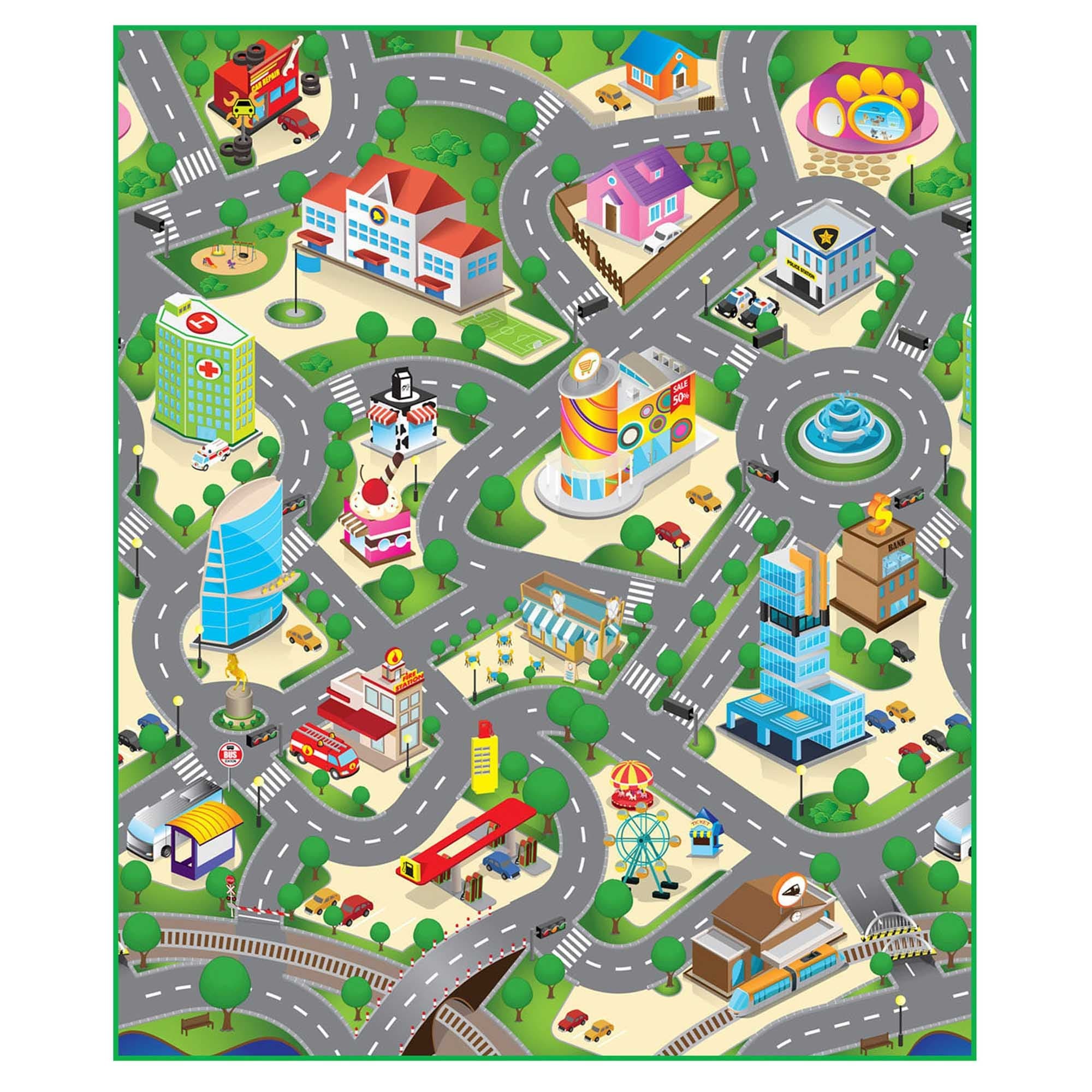 City legemåtte - 90x120 cm