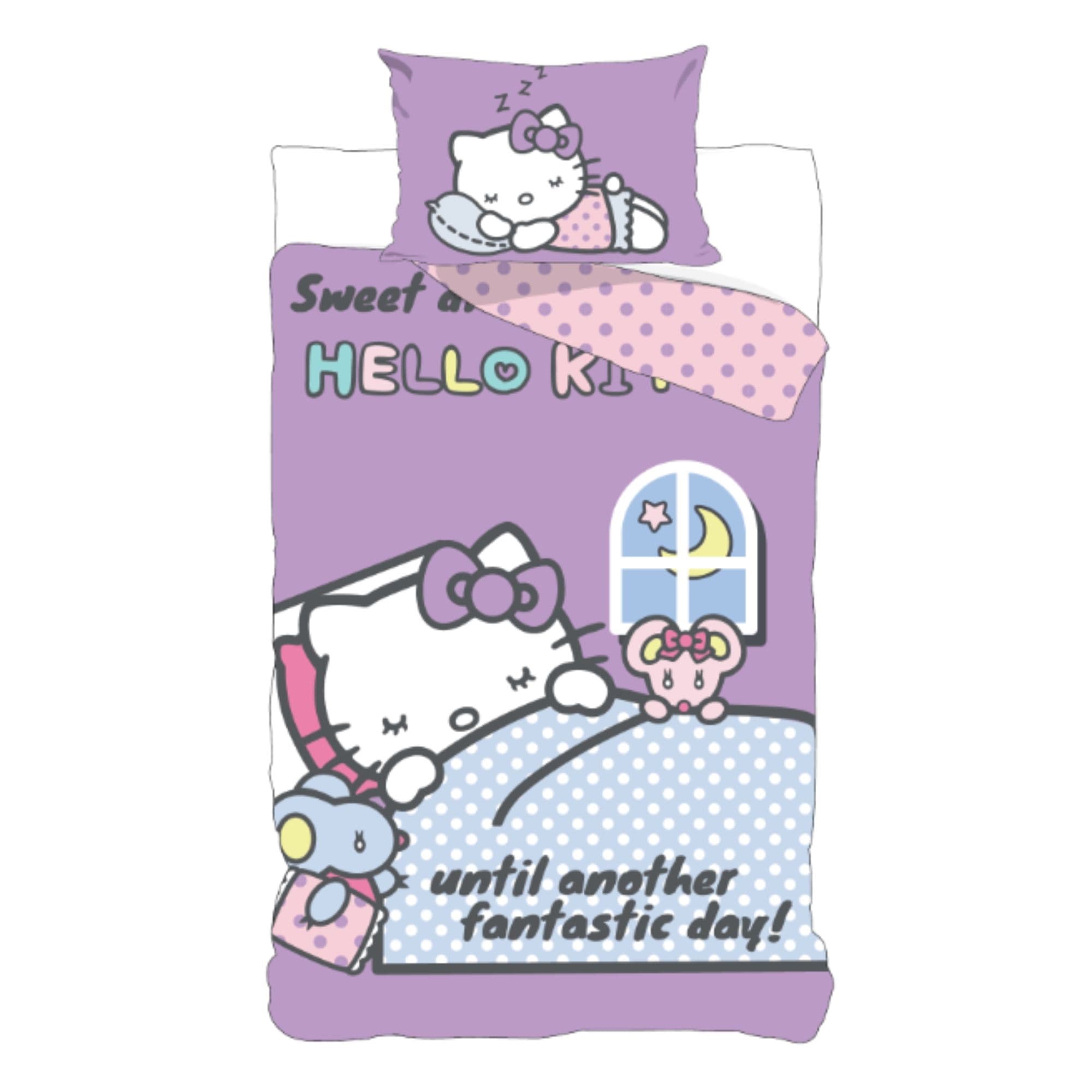 Hello Kitty sengetøj - 100% bomuld - Junior sengetøj 100x140 cm - Sweet Dreams