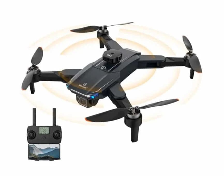 JJRC X33 mini drone med 8K/HD kamera, forhindringssensor, GPS og FPV (med ekstra batteri)