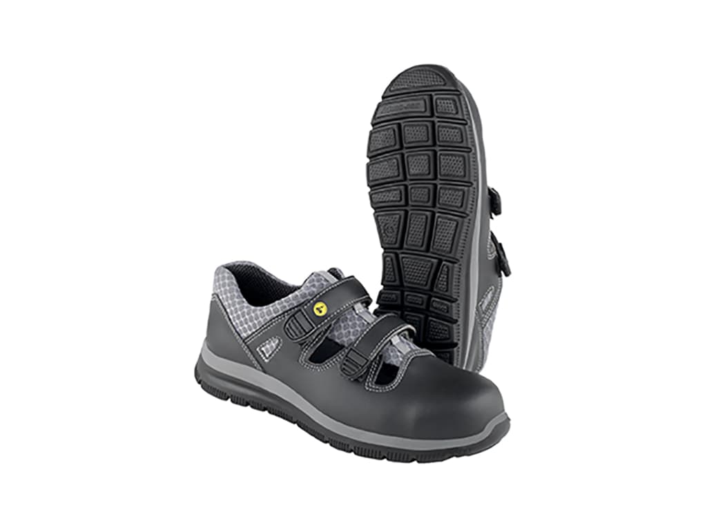 Sko m/velcro bred sort str 40