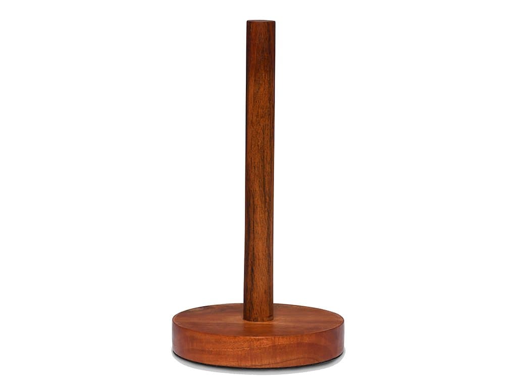 Køkkenrulleholder i akacietræ Ø 15 cm H 30 cm