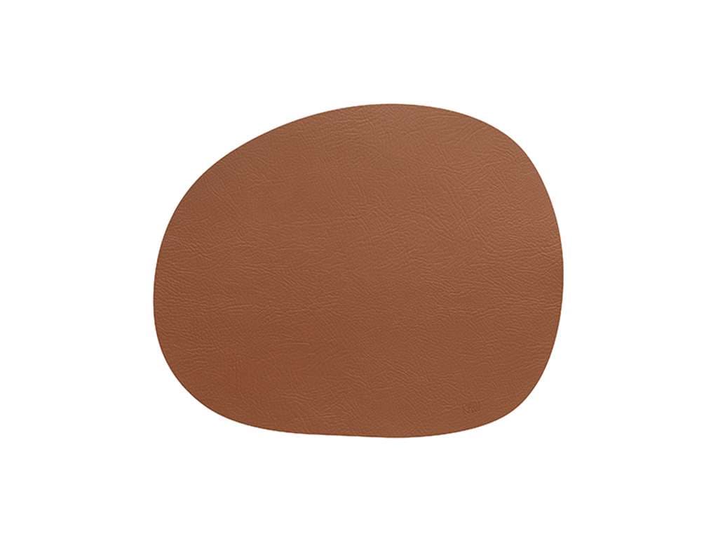 RAW Dækkeserviet læder Cinnamon brun